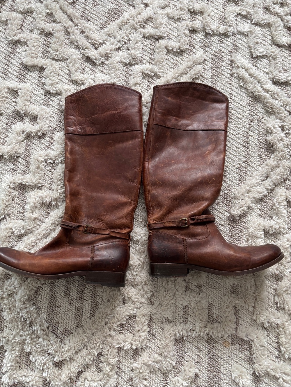 Fry Classic Brown Leather Riding Boots